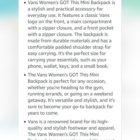 Vans Ranged 2 Logo Mini Backpack - Picture 5 of 8